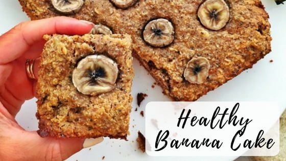 Healthy Banana Cake (vegan, low GI)